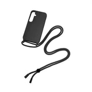 Rixus TPU-Hülle mit Band für Samsung Galaxy A25 5G – Schwarz