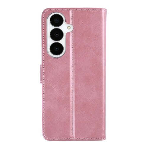 Rixus Bookcase für Samsung Galaxy S26 – Rosa
