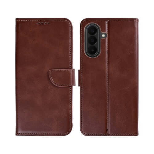 Rixus Bookcase für Samsung Galaxy A27 – Braun