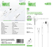 Wave WA-362W Wired Ear Phone Type-C (wit)