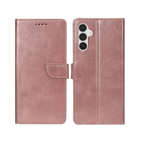 Rixus Bookcase für Samsung Galaxy S25 FE – Rosa