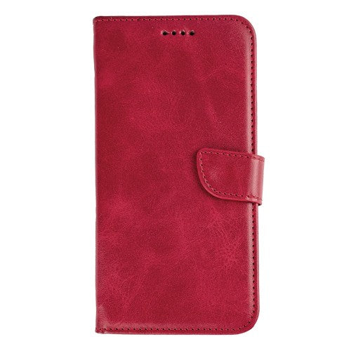 Rixus Bookcase für Samsung Galaxy S25 Edge – Dunkelrot