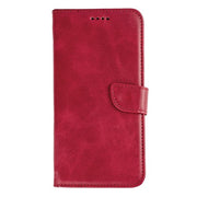 Rixus Bookcase für Samsung Galaxy S25 Edge – Dunkelrot