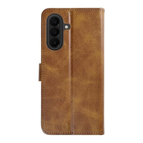 Rixus Bookcase für Samsung Galaxy A27 – Hellbraun