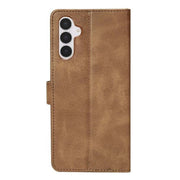 Rixus Bookcase für Samsung Galaxy S25 FE – Hellbraun