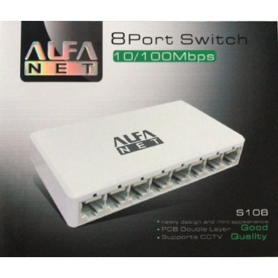 Alfa Net 8-Port-Switch 100 MB