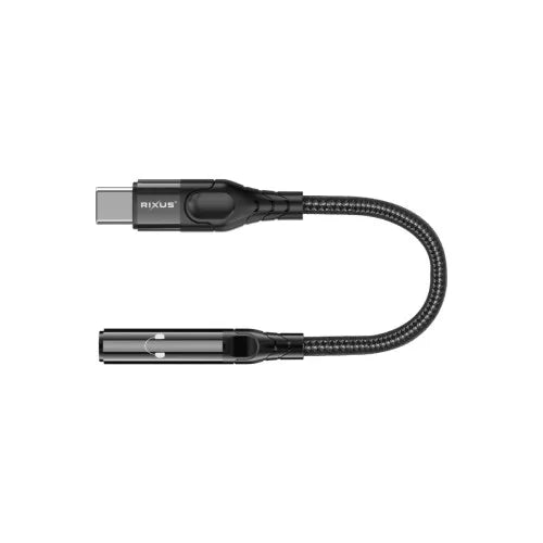 Rixus RXMU36C USB-C naar 3,5mm Audio Adapter 10cm
