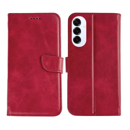 Rixus Bookcase für Samsung Galaxy S25 Edge – Dunkelrot