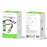 Rixus RXUC22AC Auto Disconnect USB-A naar USB-C kabel 1m zwart – productdetail