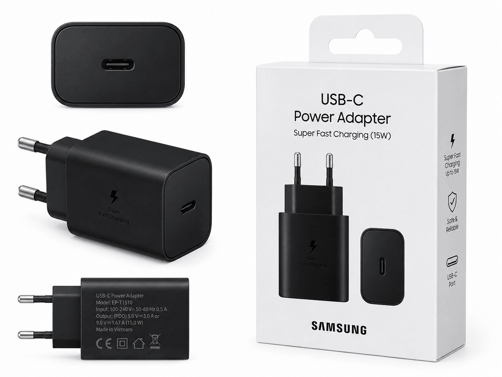 Samsung 25W USB-C PD Travel Adapter EP-TA800 Bulk – Zwart - Laad Centrum