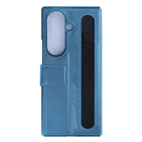 Rixus Wallet-Hülle mit Stifthalter für Samsung Galaxy Z Fold8 Ultra – Sierrablau