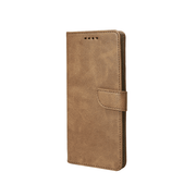 Rixus Bookcase für Samsung Galaxy A06 – Hellbraun