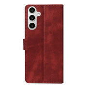 Rixus Bookcase für Samsung Galaxy S24 FE – Dunkelrot