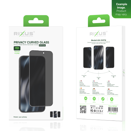 Rixus Privacy Full Curved Edge Schutzglas für Samsung Galaxy A50