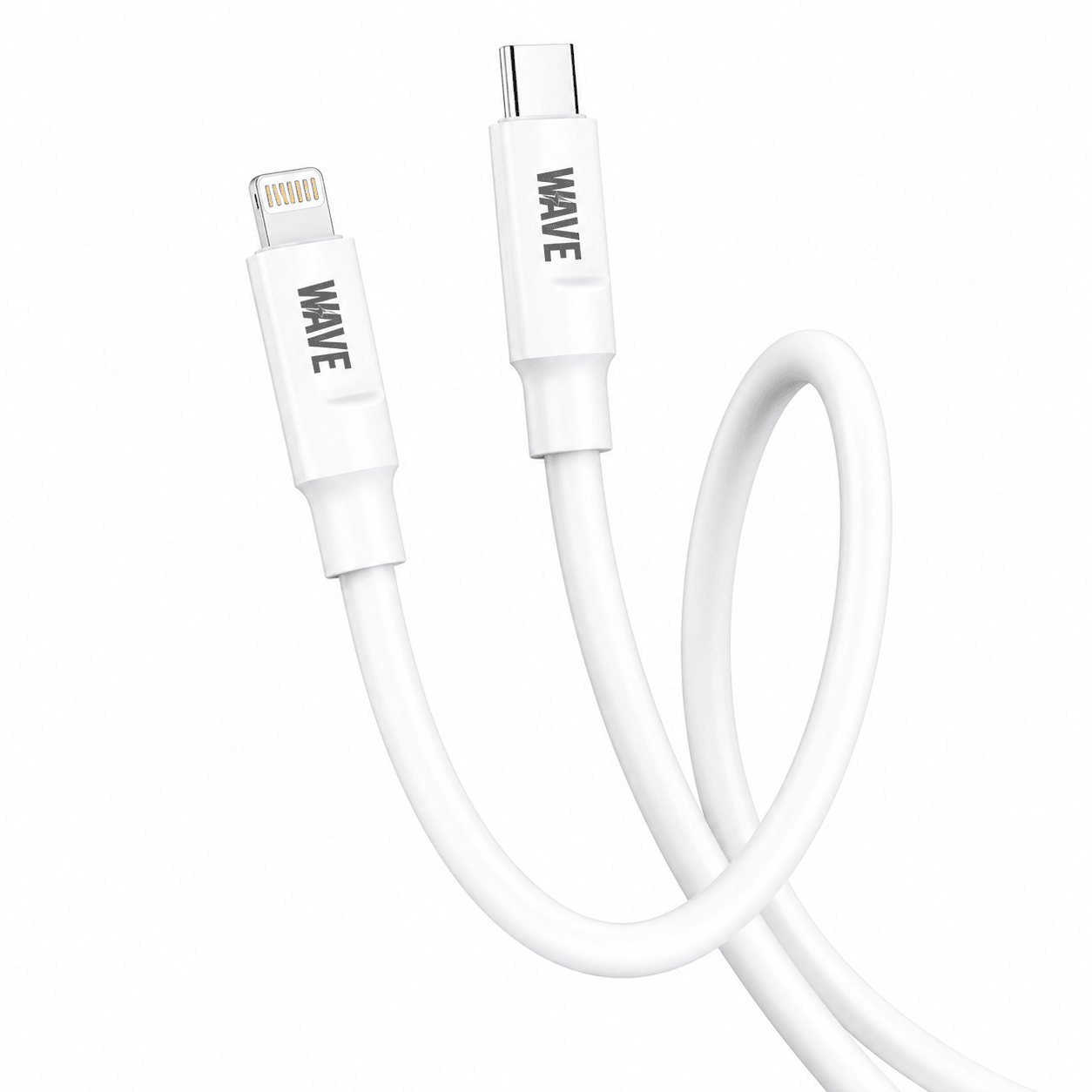 Wave WA-213 USB-C naar Lightning Snellaadkabel 27W – 1 Meter – Wit - Laad Centrum