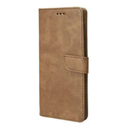 Rixus Bookcase für Samsung Galaxy S25 Ultra – Hellbraun
