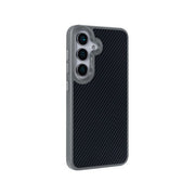 Rixus Mag Carbon Hülle für Samsung Galaxy S25 Plus – MagSafe-kompatibel, Titangrau