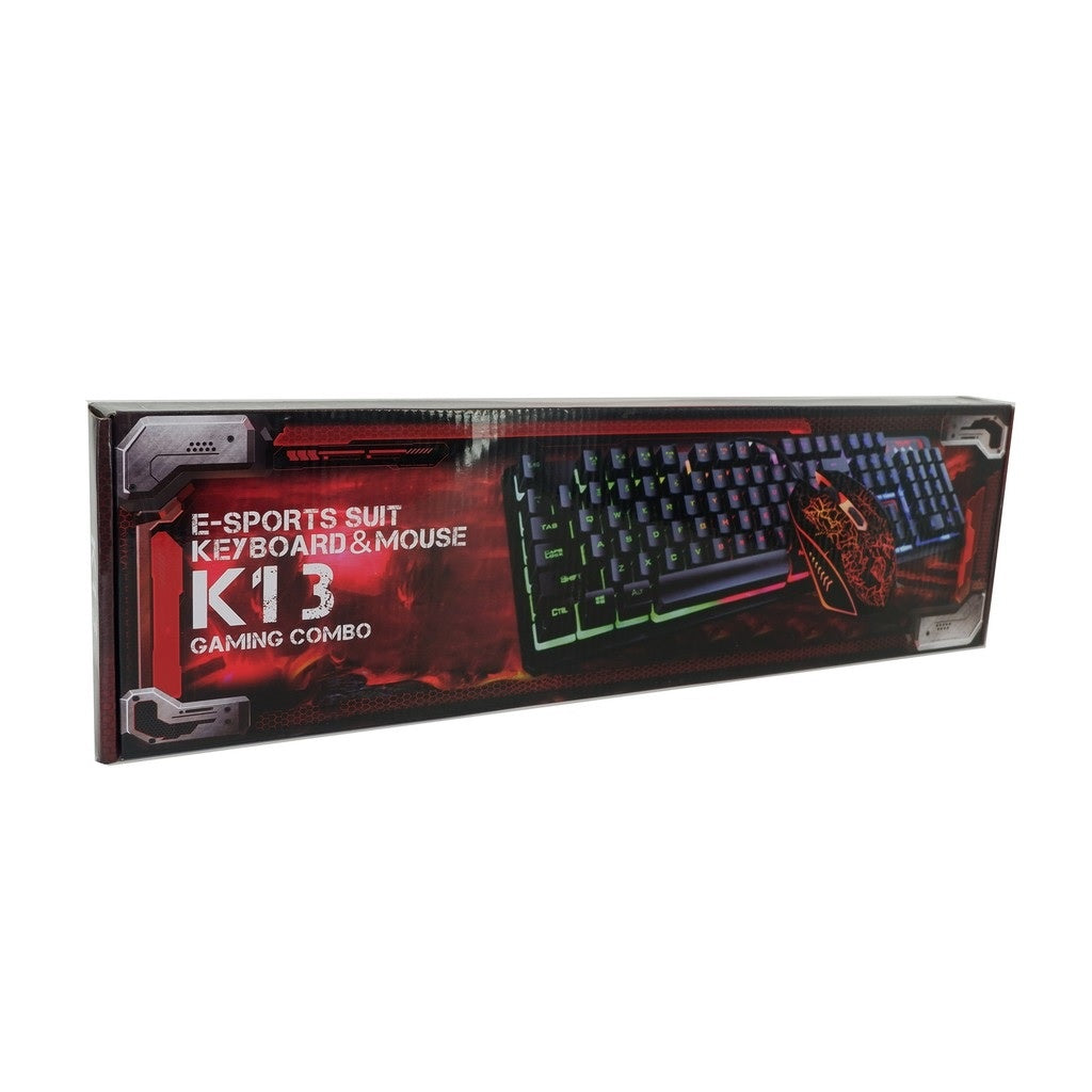 Gaming-Tastatur- und Maus-Set kabelgebundenes Combo-Pack K13
