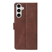 Rixus Bookcase für Samsung Galaxy S24 FE – Braun