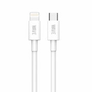 Wave WA-164 USB-C-auf-Lightning-PD-Kabel 20 W, 30 cm – Weiß