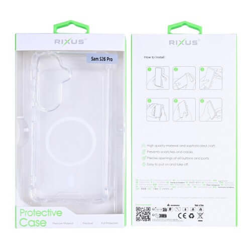 Rixus Anti-Burst Hülle für Samsung – Transparent