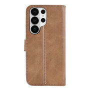 Rixus Bookcase für Samsung Galaxy S26 Ultra – Hellbraun