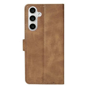 Rixus Bookcase für Samsung Galaxy S24 FE – Hellbraun