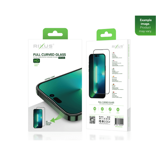 Rixus Clear HD Full Curved Edge Schutzglas für Samsung Galaxy A40