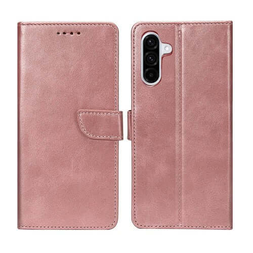 Rixus Bookcase für Samsung Galaxy A36 / A37 – Rosa
