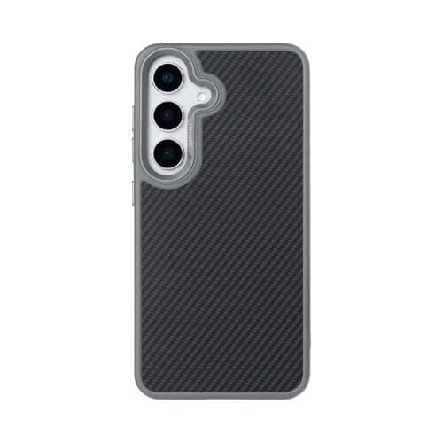 Rixus Mag Carbon MagSafe-kompatible Hülle für Samsung Galaxy S26 – Titangrau