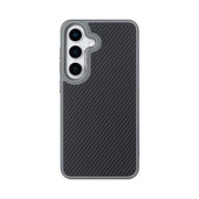 Rixus Mag Carbon MagSafe-kompatible Hülle für Samsung Galaxy S26 – Titangrau