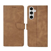 Rixus Bookcase für Samsung Galaxy S24 FE – Hellbraun