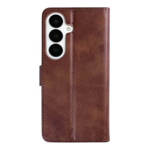 Rixus Bookcase für Samsung Galaxy S26 Plus – Braun