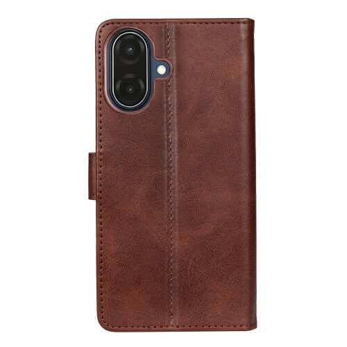 Rixus Bookcase für Samsung Galaxy A07 / A08 – Braun