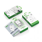 Wave WA-319W-20 USB-A-Ladegerät 12 W mit USB-C-Kabel – Weiß