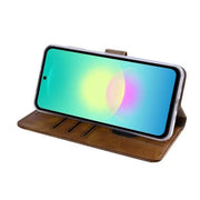 Rixus Bookcase für Samsung Galaxy A27 – Hellbraun