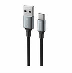 Swissten USB-A naar USB-C Kabel - 1,5 Meter - Zwart voor Eenvoudige Oplading - Laad Centrum