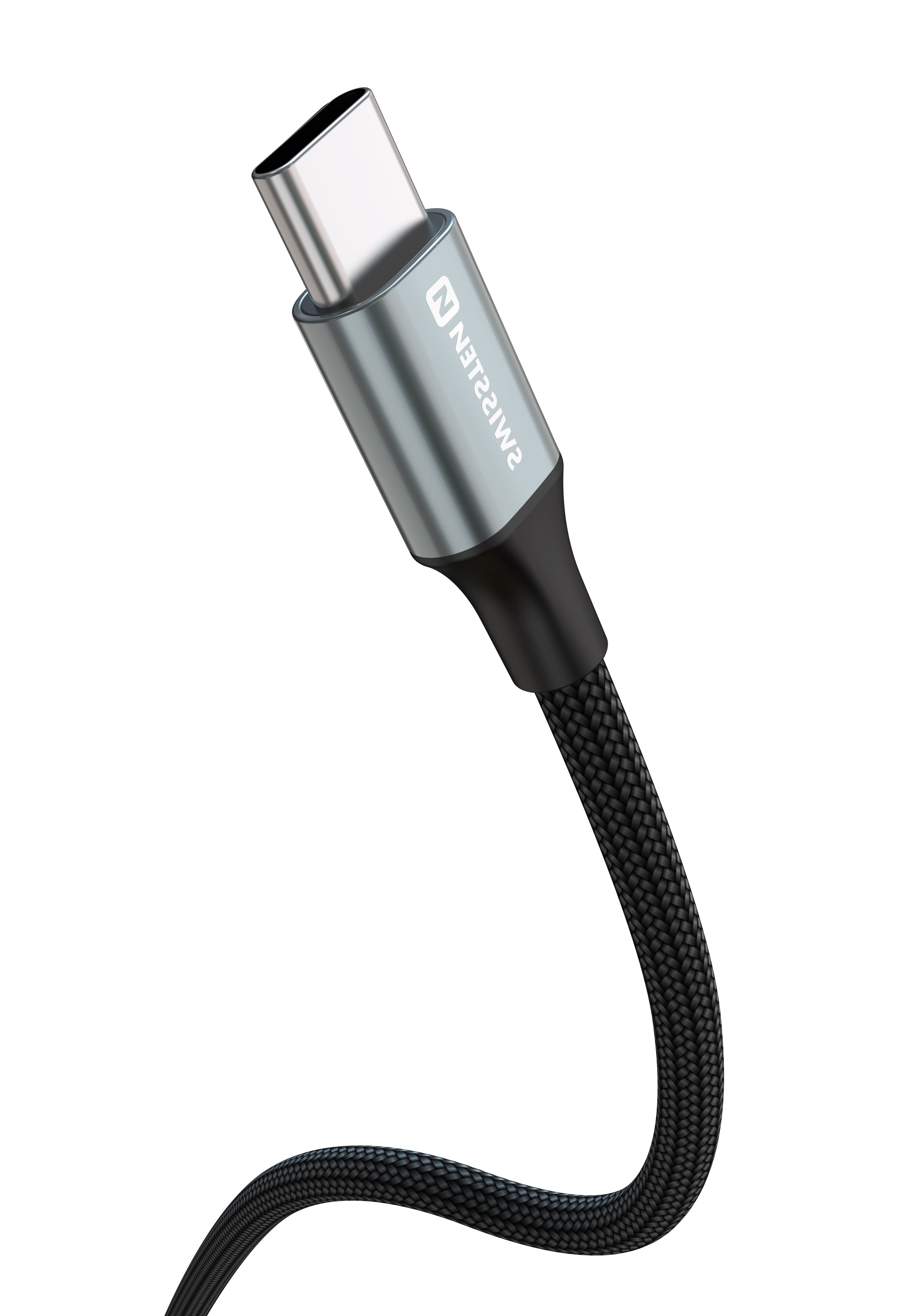 Swissten USB-A naar USB-C Kabel - 1,5 Meter - Zwart voor Eenvoudige Oplading - Laad Centrum