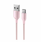 Swissten USB-A naar USB-C Kabel – 1,5 Meter – Roze voor Eenvoudig Opladen - Laad Centrum