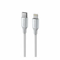 Swissten Textile II Laadkabel - USB-C naar Lightning - 1,5 Meter - Wit Voor Optimale Oplaadervaring - Laad Centrum