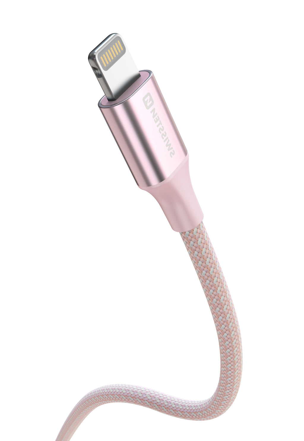 Swissten USB-C naar Lightning Kabel – 1,5 Meter in Roze voor Stijlvol en Efficiënt Opladen - Laad Centrum