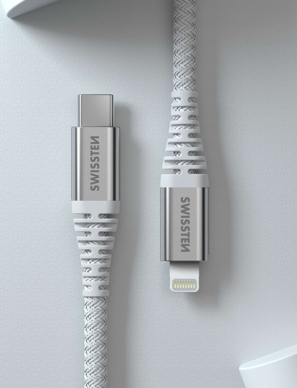 Swissten Lightning naar USB-C Kabel – 1,5 Meter – Aramideversterkt voor Duurzaam Gebruik - Laad Centrum