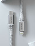Swissten Lightning naar USB-C Kabel – 1,5 Meter – Aramideversterkt voor Duurzaam Gebruik - Laad Centrum