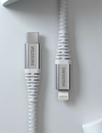 Swissten Lightning naar USB-C Kabel – 1,5 Meter – Aramideversterkt voor Duurzaam Gebruik - Laad Centrum