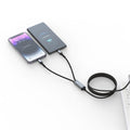 Swissten Textile 2-in-1 USB-C + Lightning Kabel (100W) – 1,5 Meter