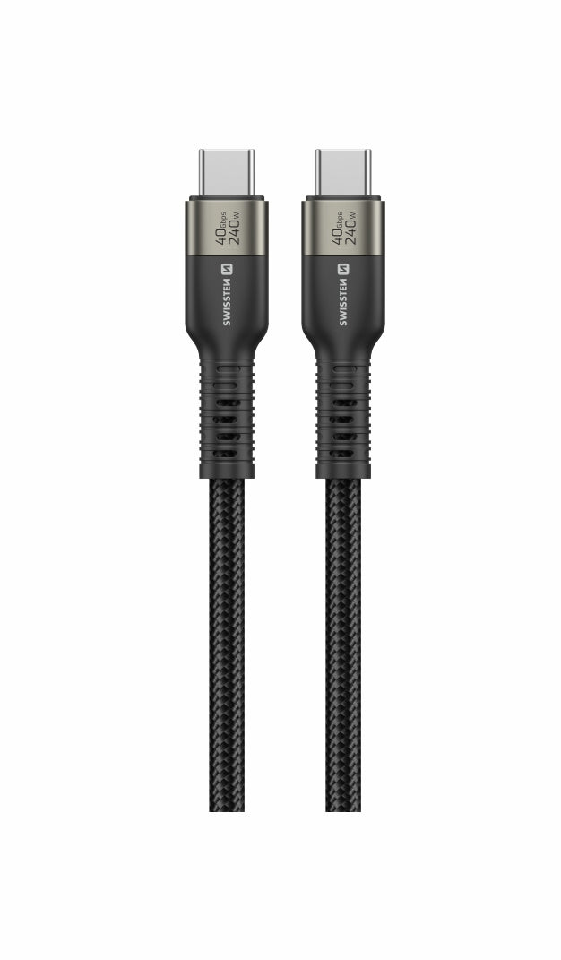 Swissten USB-C 4.0 Video & Data Kabel (240W) – 1,5 Meter