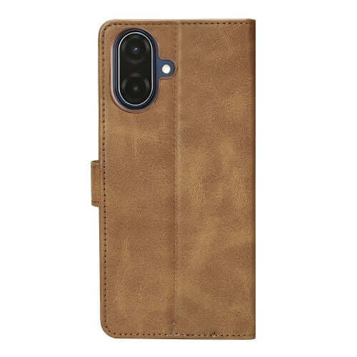 Rixus Bookcase für Samsung Galaxy A07 / A08 – Hellbraun