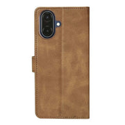 Rixus Bookcase für Samsung Galaxy A07 / A08 – Hellbraun