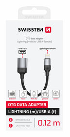 Swissten USB-A naar Lightning Adapter - Compacte Oplossing Voor Onderweg - Laad Centrum
