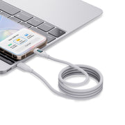 Wave WA-447W USB-C To Lightning Nylon Fully Compattible Data Cable 1M (white)